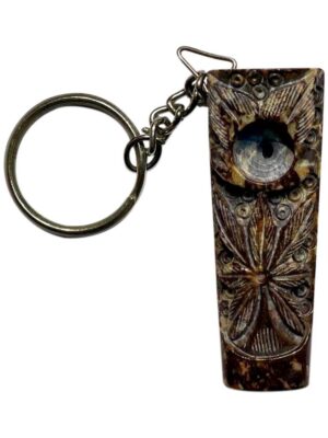 Mramorová dýmka s klíčenkou 6 cm